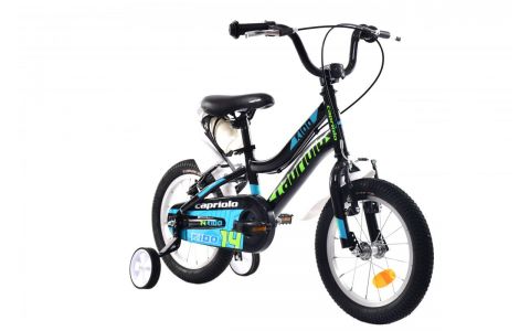 DETSKÝ BICYKEL CAPRIOLO KIDO 14" BLACK GREEN