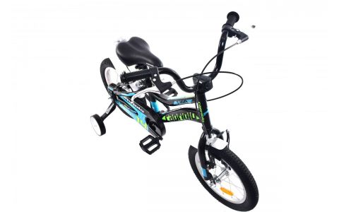 DETSKÝ BICYKEL CAPRIOLO KIDO 14" BLACK GREEN