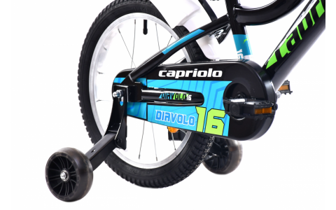 DETSKÝ BICYKEL CAPRIOLO DIAVOLO KID 16"HT black green