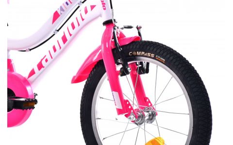 DETSKÝ BICYKEL KIDO 16" WHITE PINK