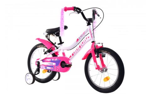 DETSKÝ BICYKEL KIDO 16" WHITE PINK