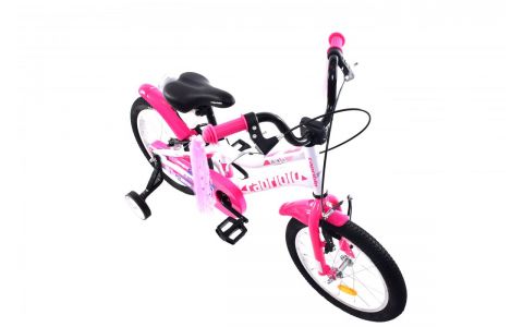 DETSKÝ BICYKEL KIDO 16" WHITE PINK