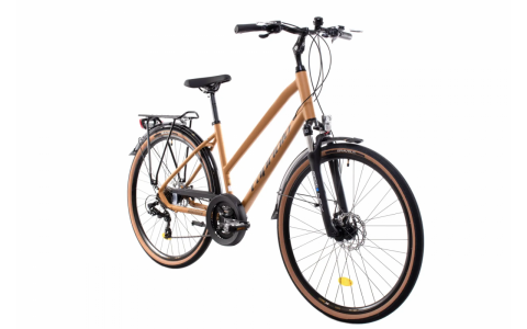 TREKINGOVÝ BICYKEL CAPRIOLO TOURING ROADSTER mustard